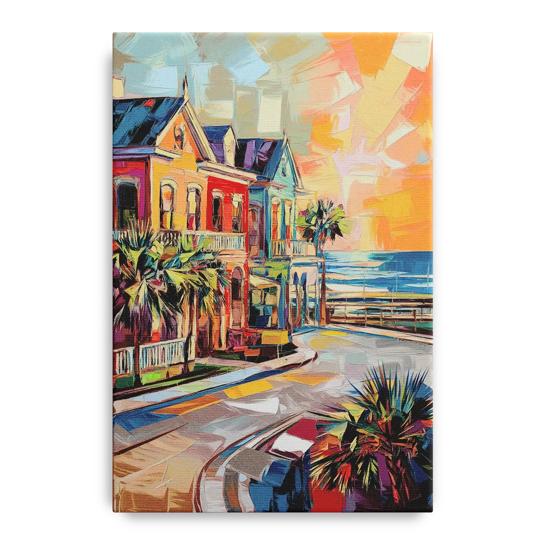 Galveston Texas Pride Front - Canvas Wall Art