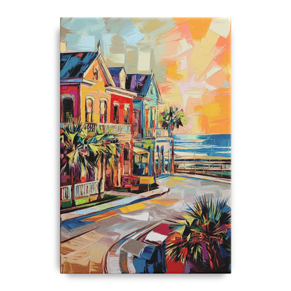 Galveston Texas Pride Front - Canvas Wall Art
