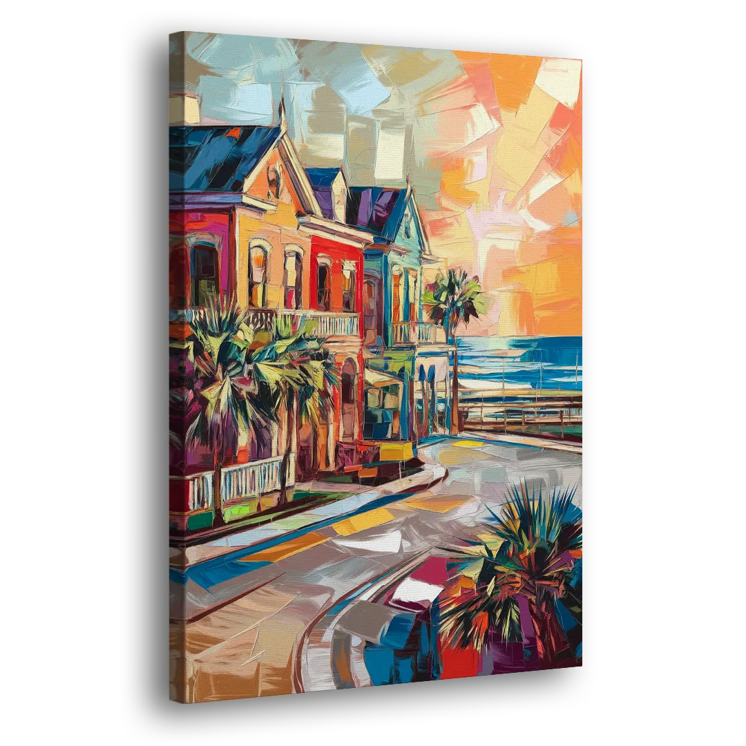 Galveston Texas Pride Side - Canvas Wall Art