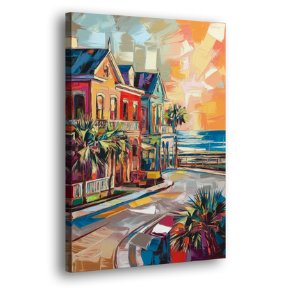 Galveston Texas Pride Side - Canvas Wall Art