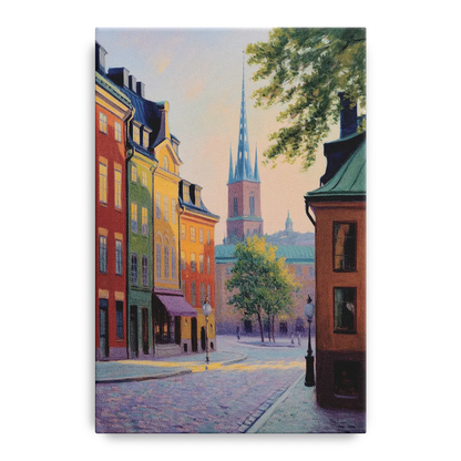 Gamla Stan Charm Front - Canvas Wall Art