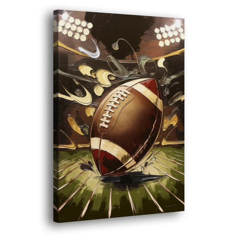 Garland Football Spirit - Canvas Wall Art - Side