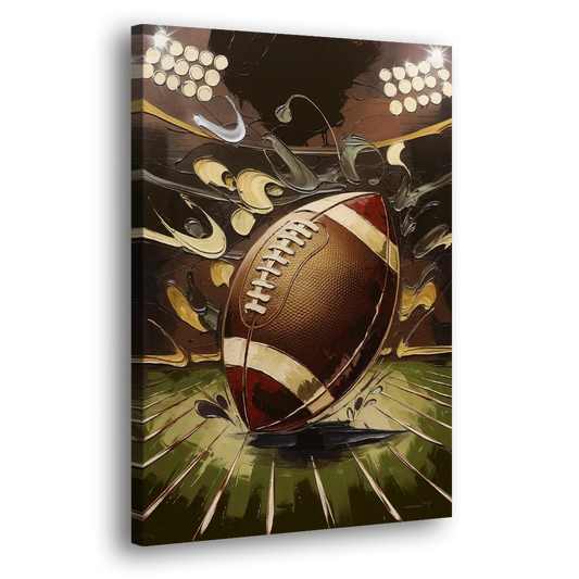 Garland Football Spirit Side - Canvas Wall Art