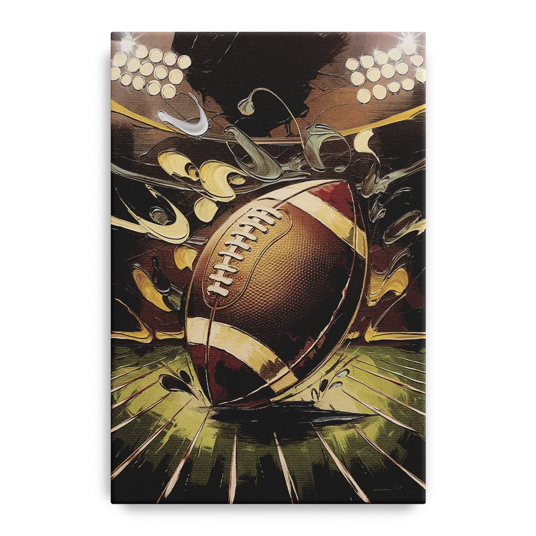 Garland Football Spirit Front - Canvas Wall Art