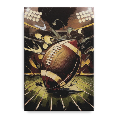 Garland Football Spirit Front - Canvas Wall Art