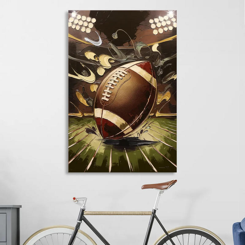 Garland Football Spirit Sitting Room - Canvas Wall Art