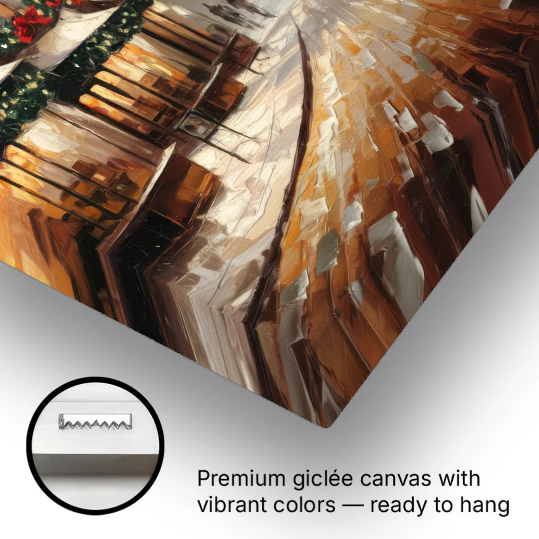 Garland Historic Downtown - Canvas Wall Art - Gallery Wrap Corner