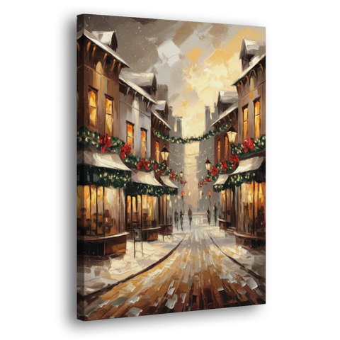 Garland Historic Downtown - Canvas Wall Art - Side