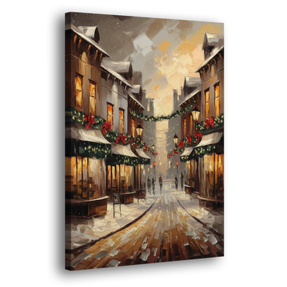 Garland Historic Downtown Side - Canvas Wall Art