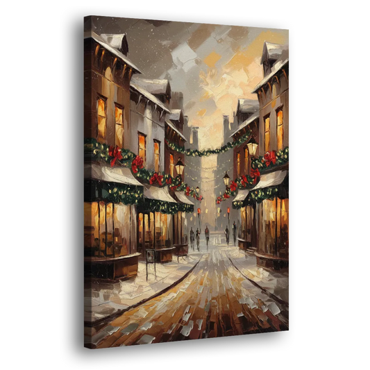 Garland Historic Downtown Side - Canvas Wall Art