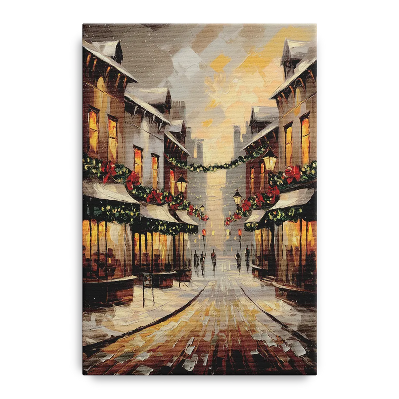 Garland Historic Downtown Front - Canvas Wall Art