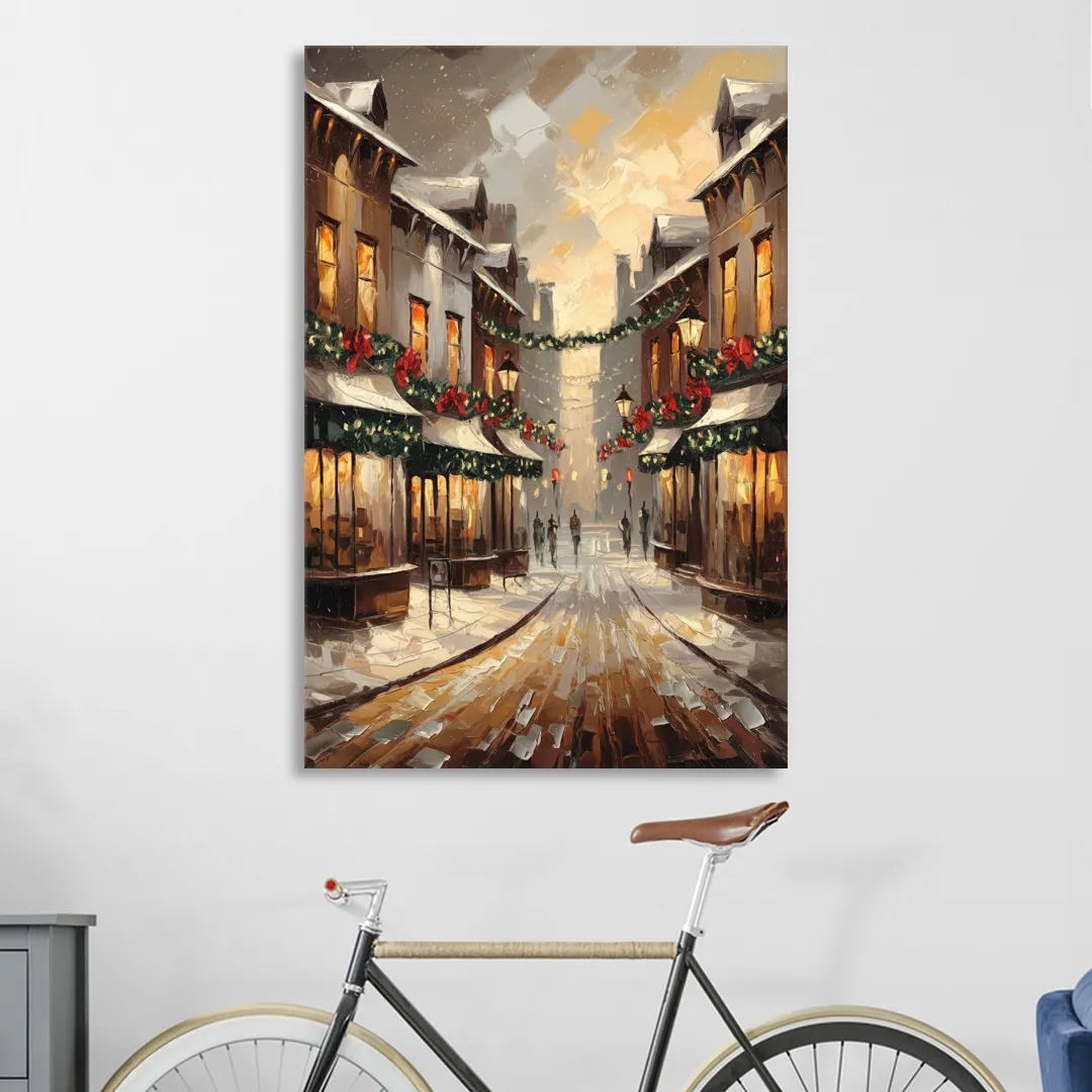 Garland Historic Downtown Living Room - Canvas Wall Art