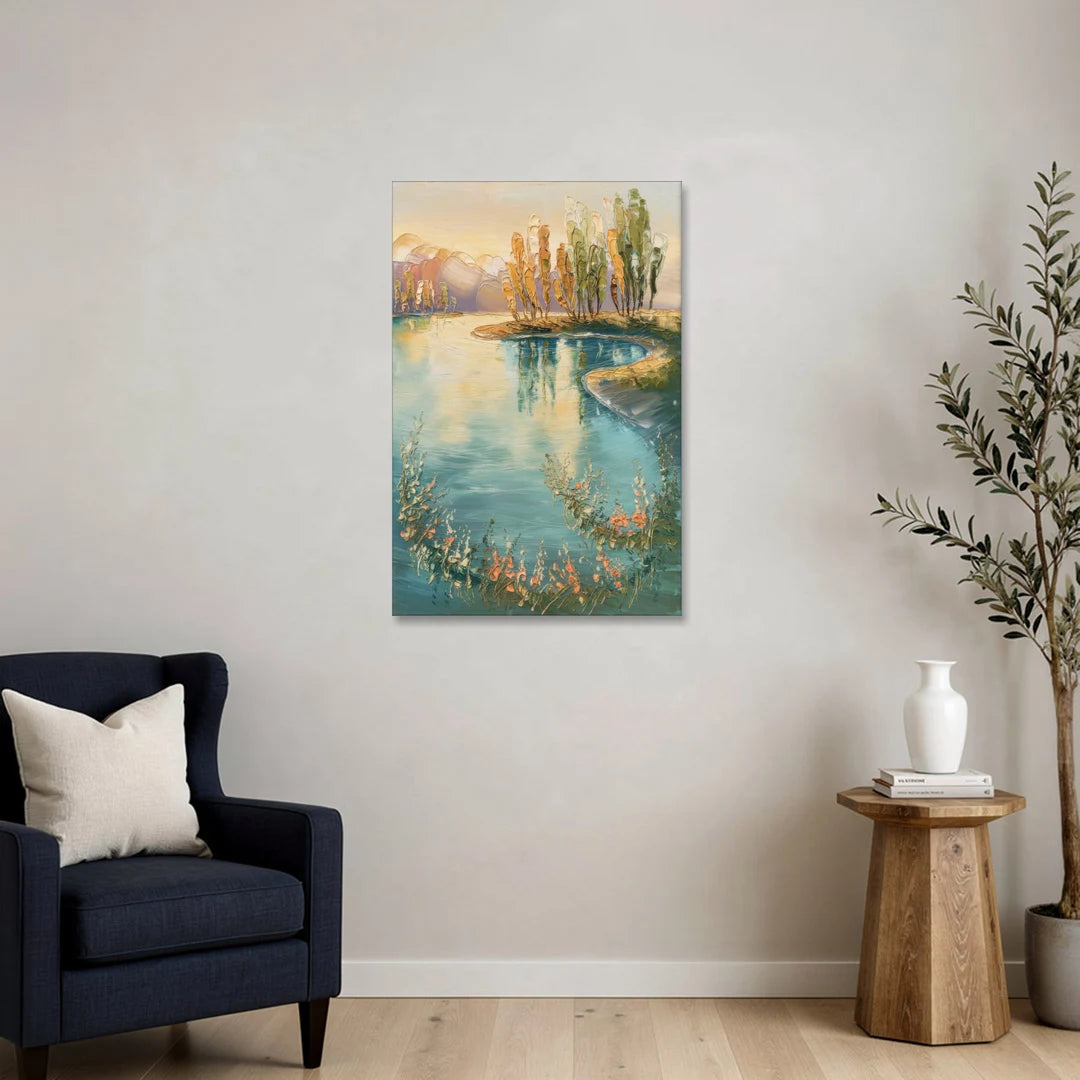 Garland Lakeside Serenity - Canvas Wall Art - Sofa - 24x36