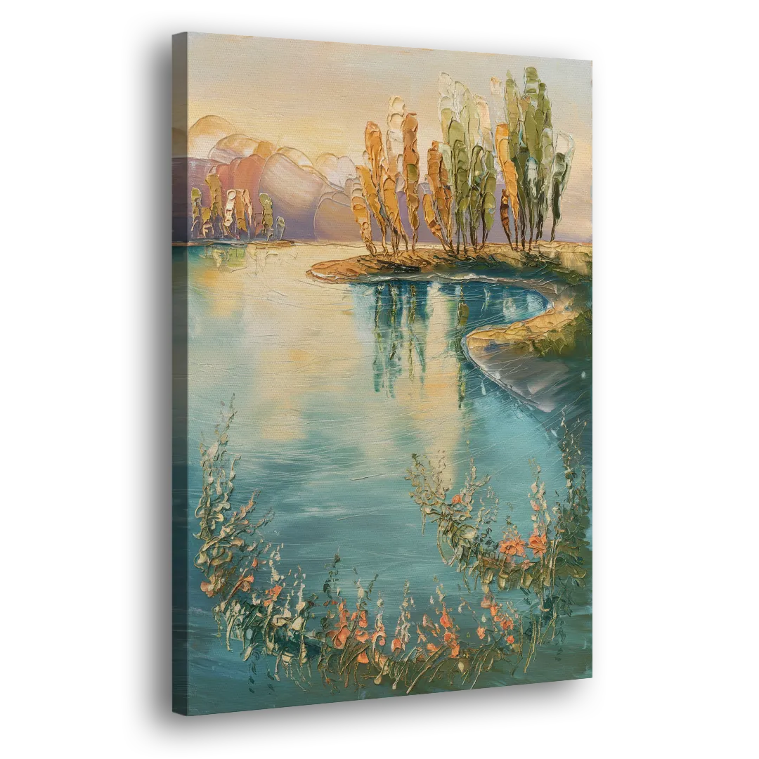 Garland Lakeside Serenity Side - Canvas Wall Art