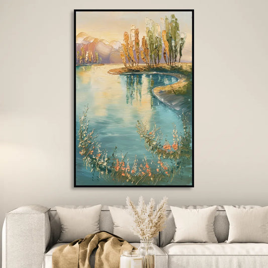 Garland Lakeside Serenity Living Room - Black Canvas Wall Art