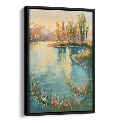 Garland Lakeside Serenity Side - Black Canvas Wall Art