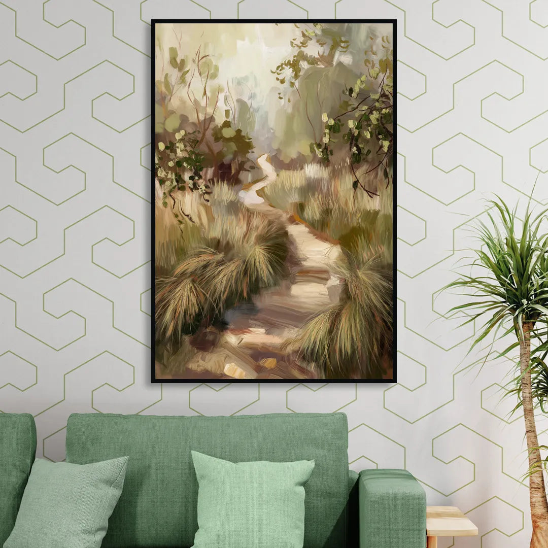 Garland Nature Trails Living Room - Black Canvas Wall Art