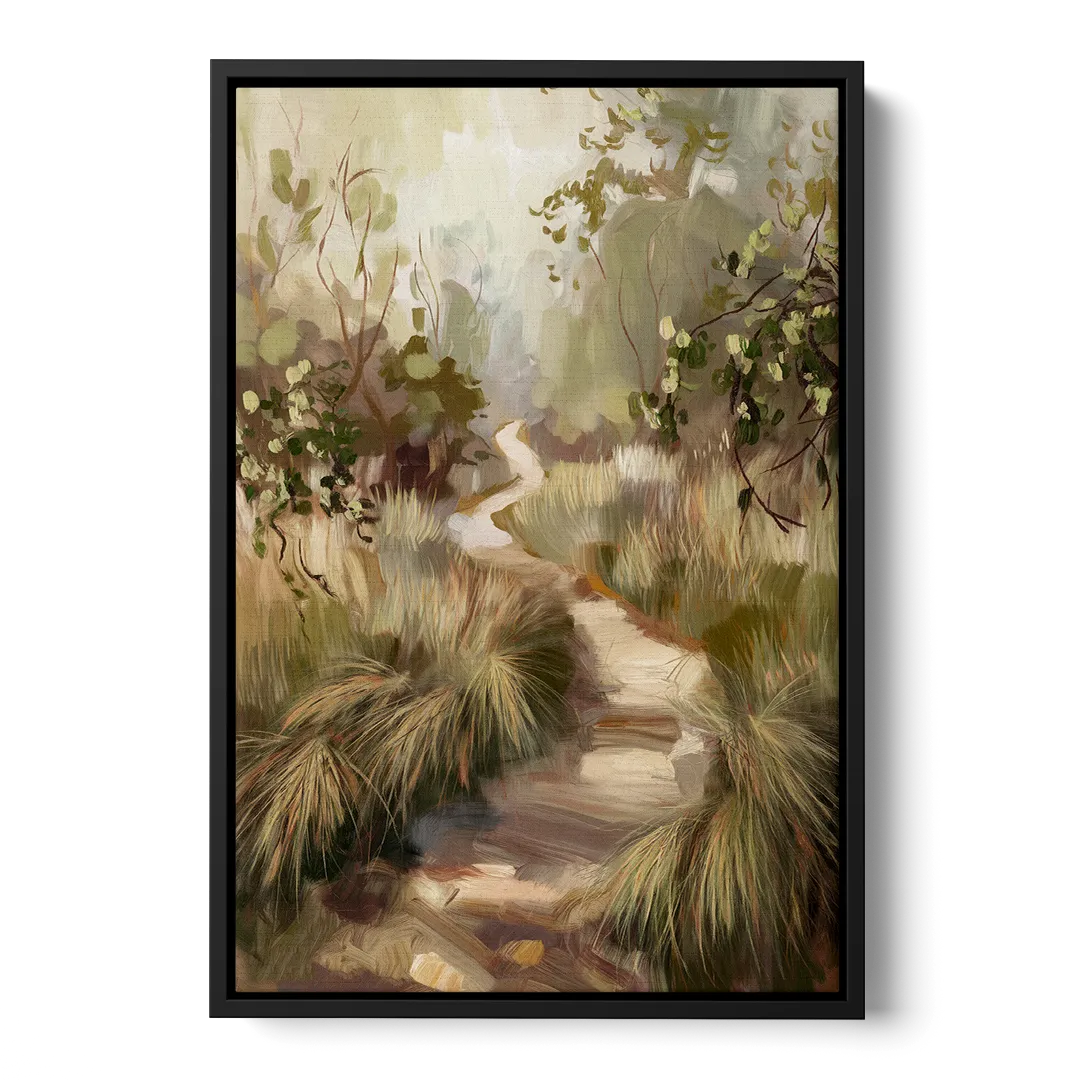 Garland Nature Trails Front - Black Canvas Wall Art