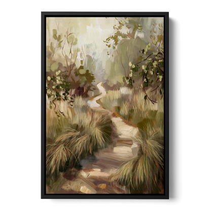 Garland Nature Trails Front - Black Canvas Wall Art