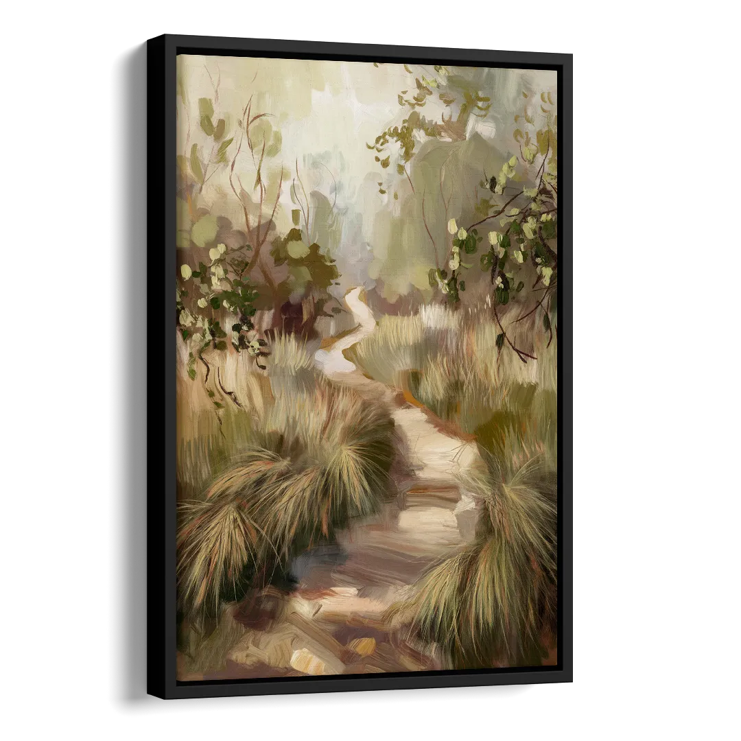 Garland Nature Trails Side - Black Canvas Wall Art