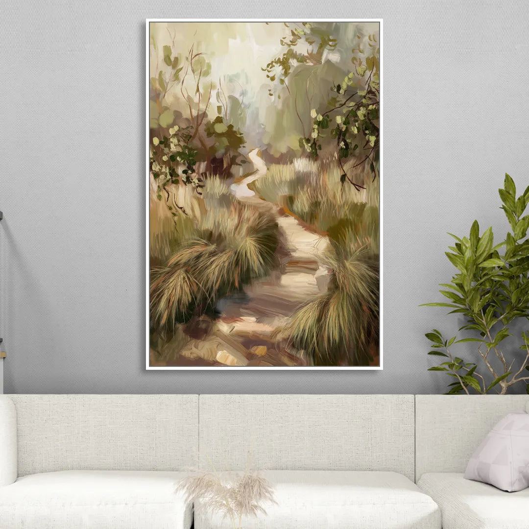Garland Nature Trails Sitting Room - White Canvas Wall Art