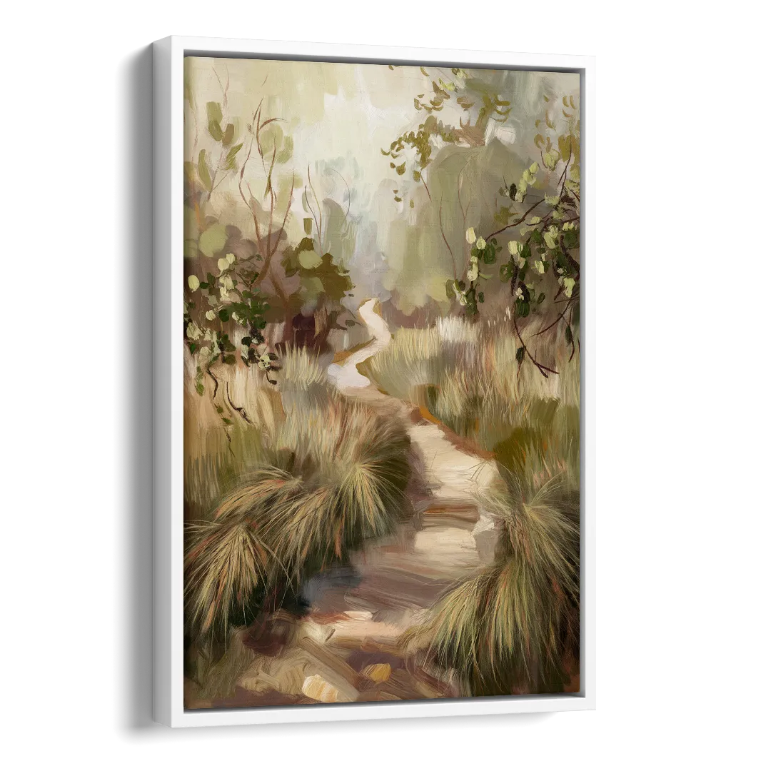 Garland Nature Trails Side - White Canvas Wall Art