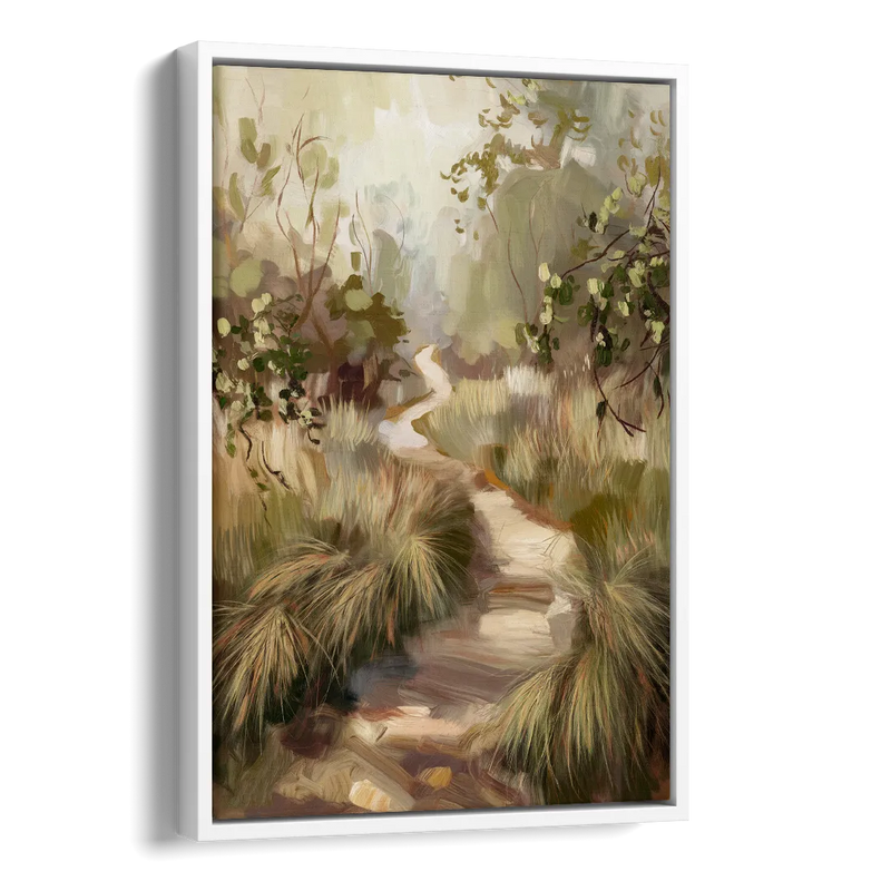 Garland Nature Trails Side - White Canvas Wall Art
