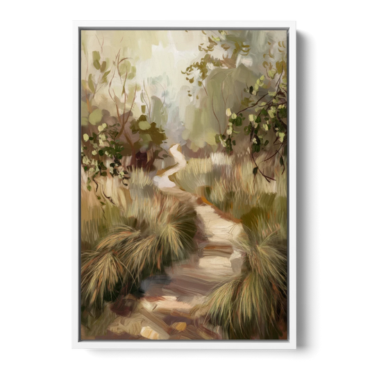 Garland Nature Trails - White Framed Canvas Wall Art - Front