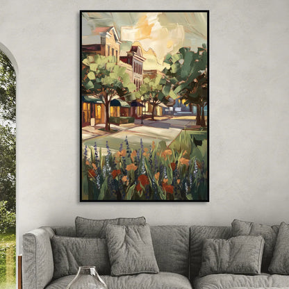 Garland Texas Pride Living Room - Black Canvas Wall Art