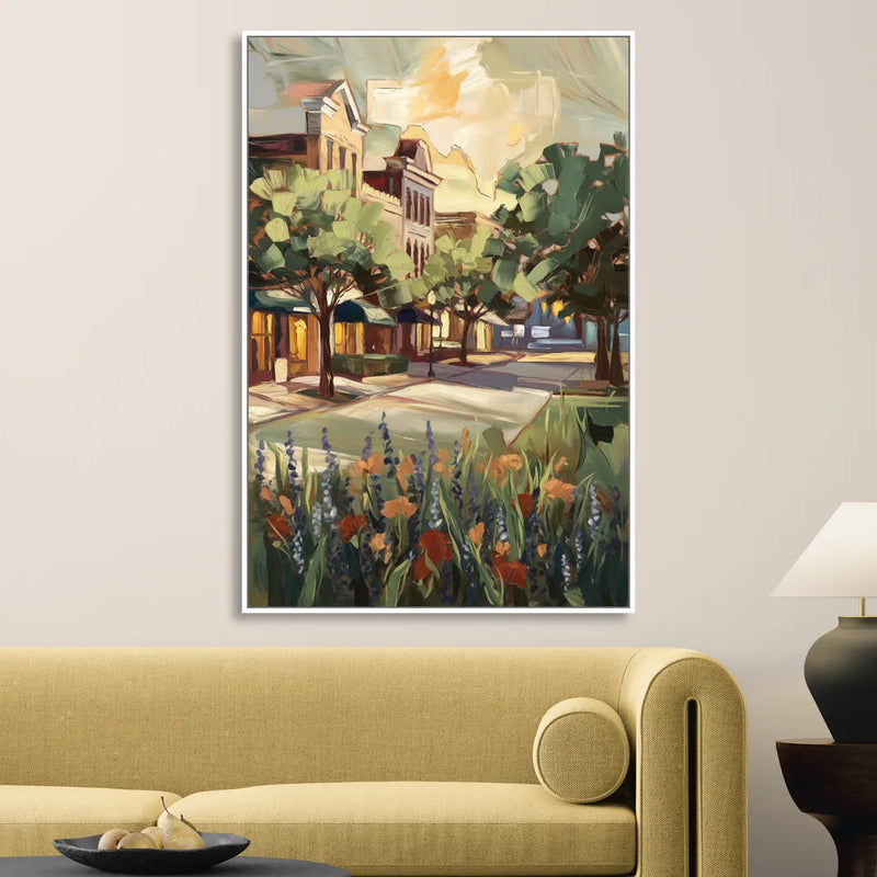 Garland Texas Pride Living Room - White Canvas Wall Art