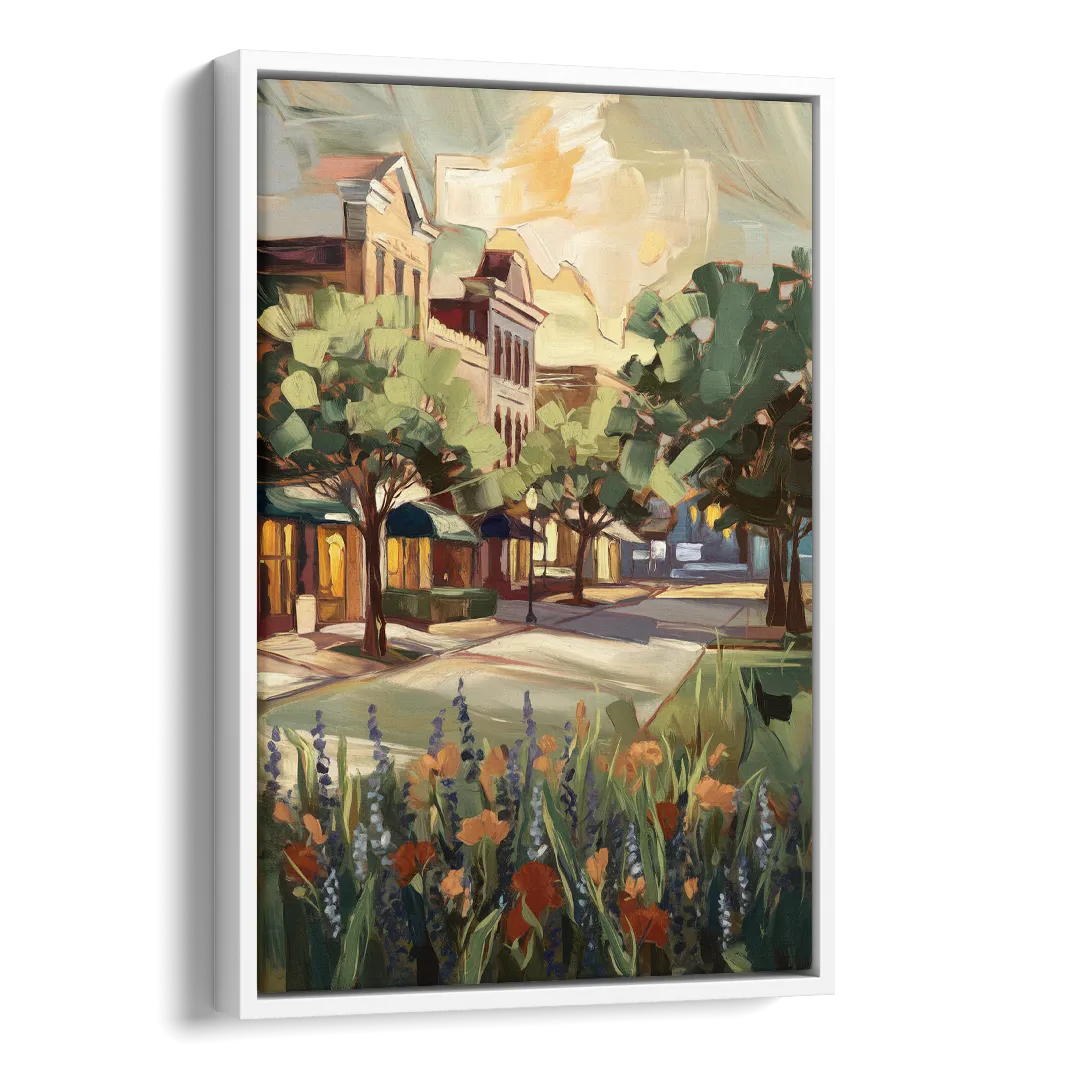 Garland Texas Pride Side - White Canvas Wall Art