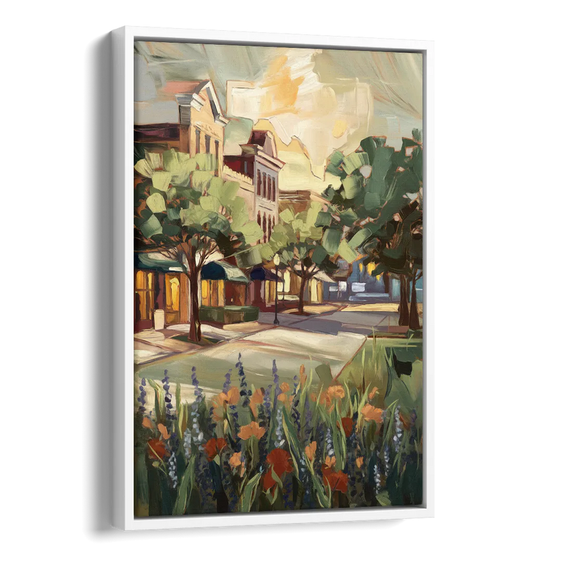 Garland Texas Pride Side - White Canvas Wall Art