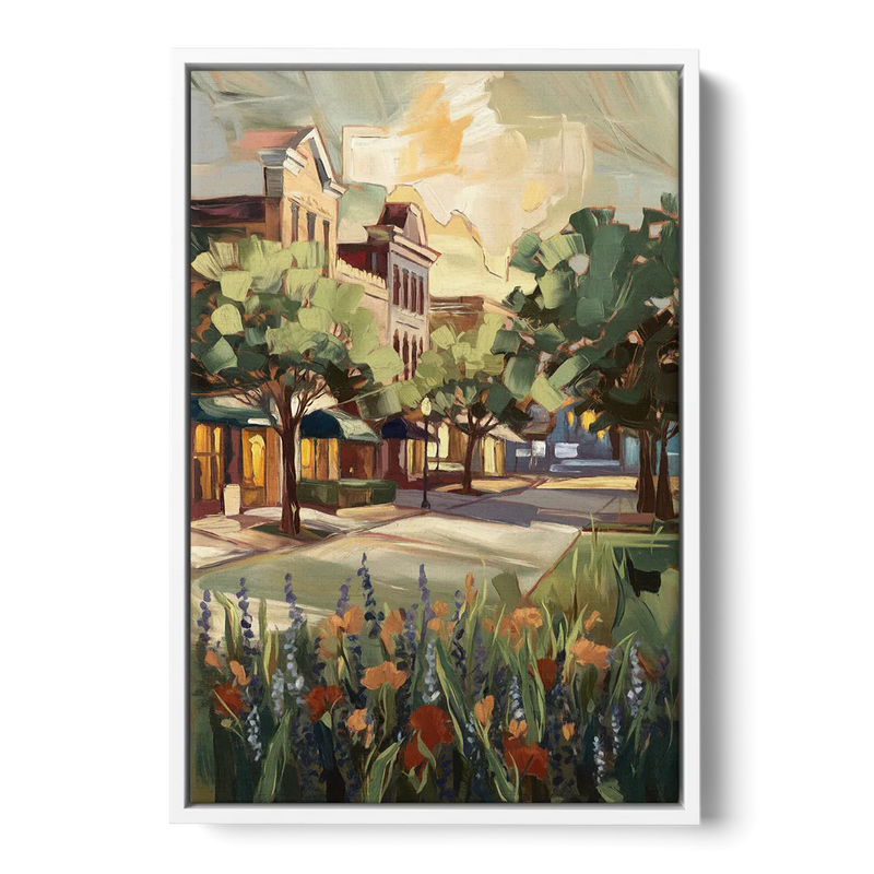 Garland Texas Pride Front - White Canvas Wall Art