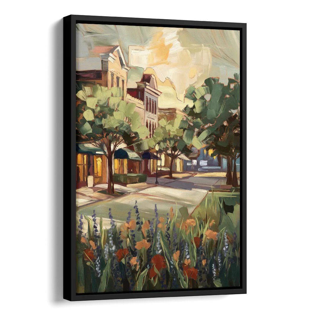 Garland Texas Pride Side - Black Canvas Wall Art