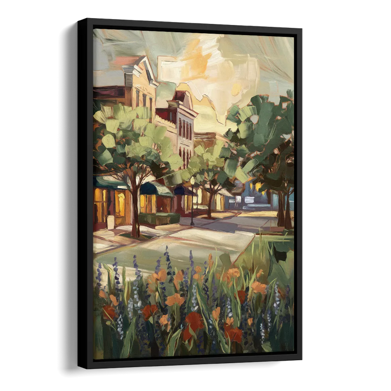 Garland Texas Pride Side - Black Canvas Wall Art