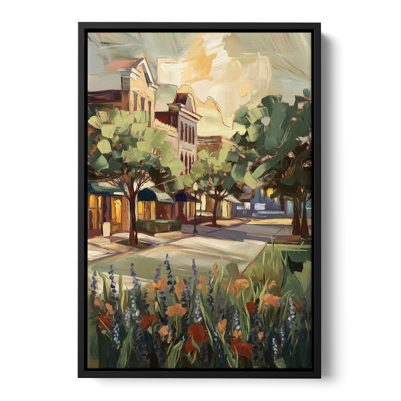 Garland Texas Pride Front - Black Canvas Wall Art