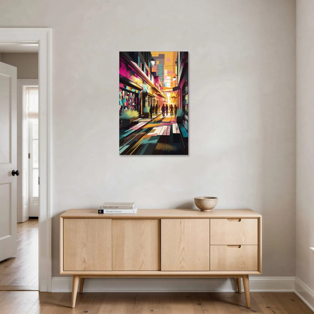 Garland Vibrant Streets - Canvas Wall Art - Coffee Table - 24x36