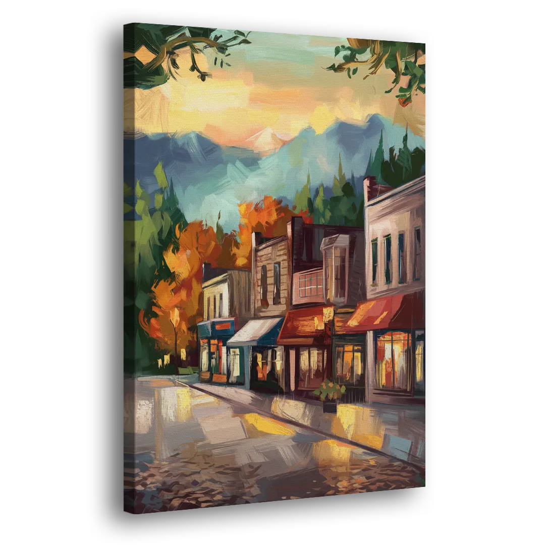 Gatlinburg Downtown Charm Side - Canvas Wall Art