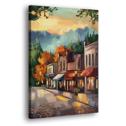 Gatlinburg Downtown Charm Side - Canvas Wall Art