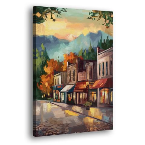 Gatlinburg Downtown Charm - Canvas Wall Art