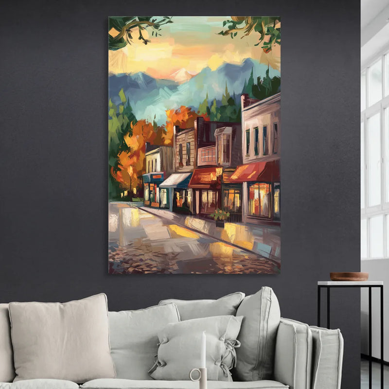 Gatlinburg Downtown Charm Sitting Room - Canvas Wall Art