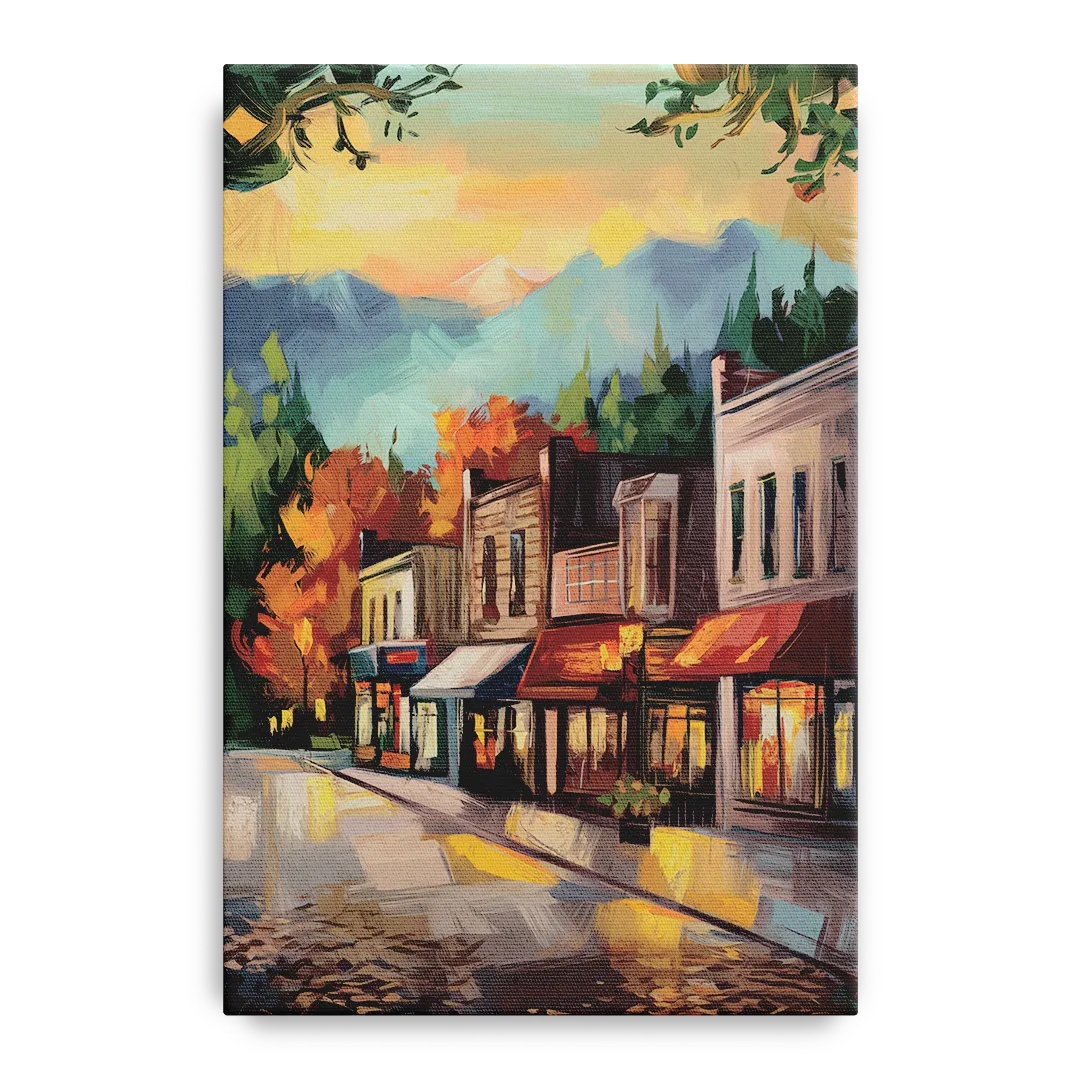 Gatlinburg Downtown Charm Front - Canvas Wall Art