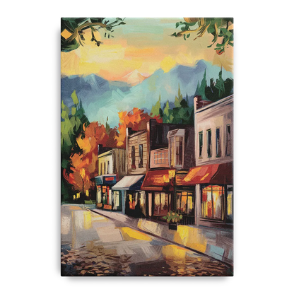 Gatlinburg Downtown Charm Front - Canvas Wall Art