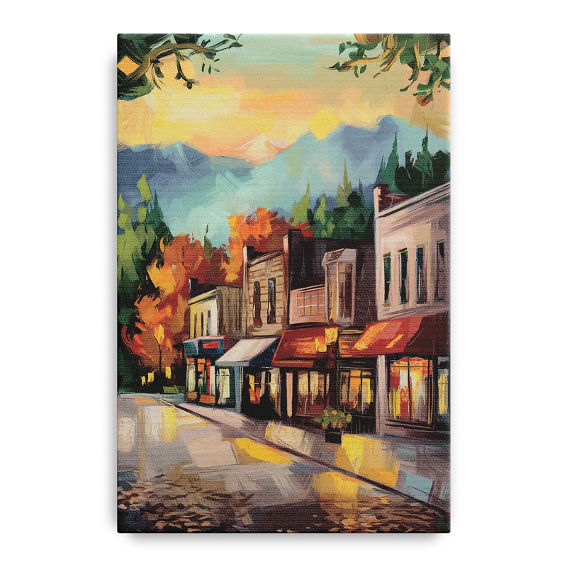 Gatlinburg Downtown Charm Front - Canvas Wall Art