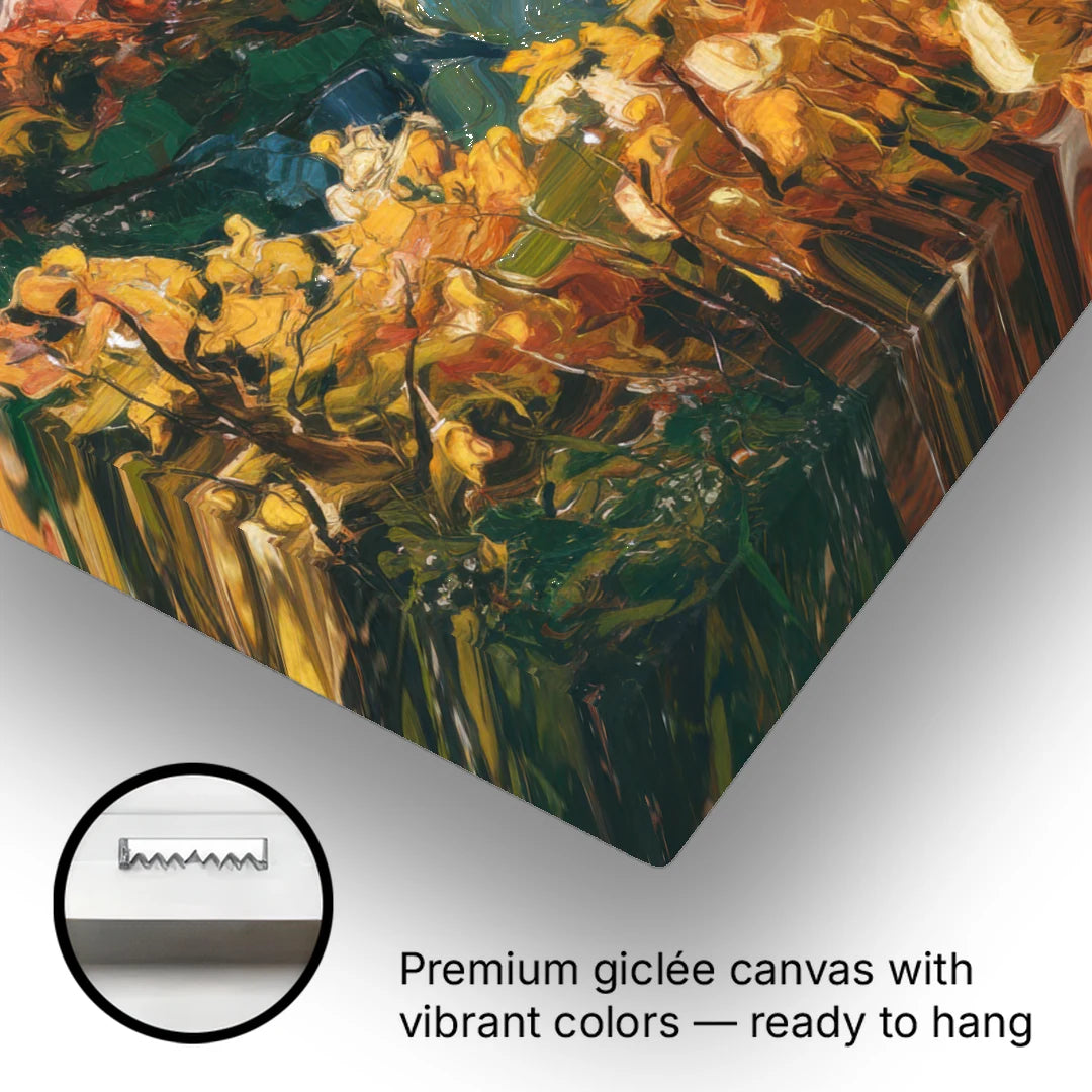 Gatlinburg Scenic Smoky Mountains - Canvas Wall Art - Gallery Wrap Corner