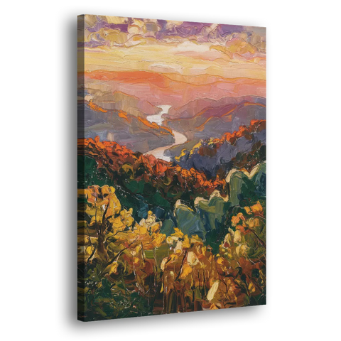Gatlinburg Scenic Smoky Mountains - Canvas Wall Art
