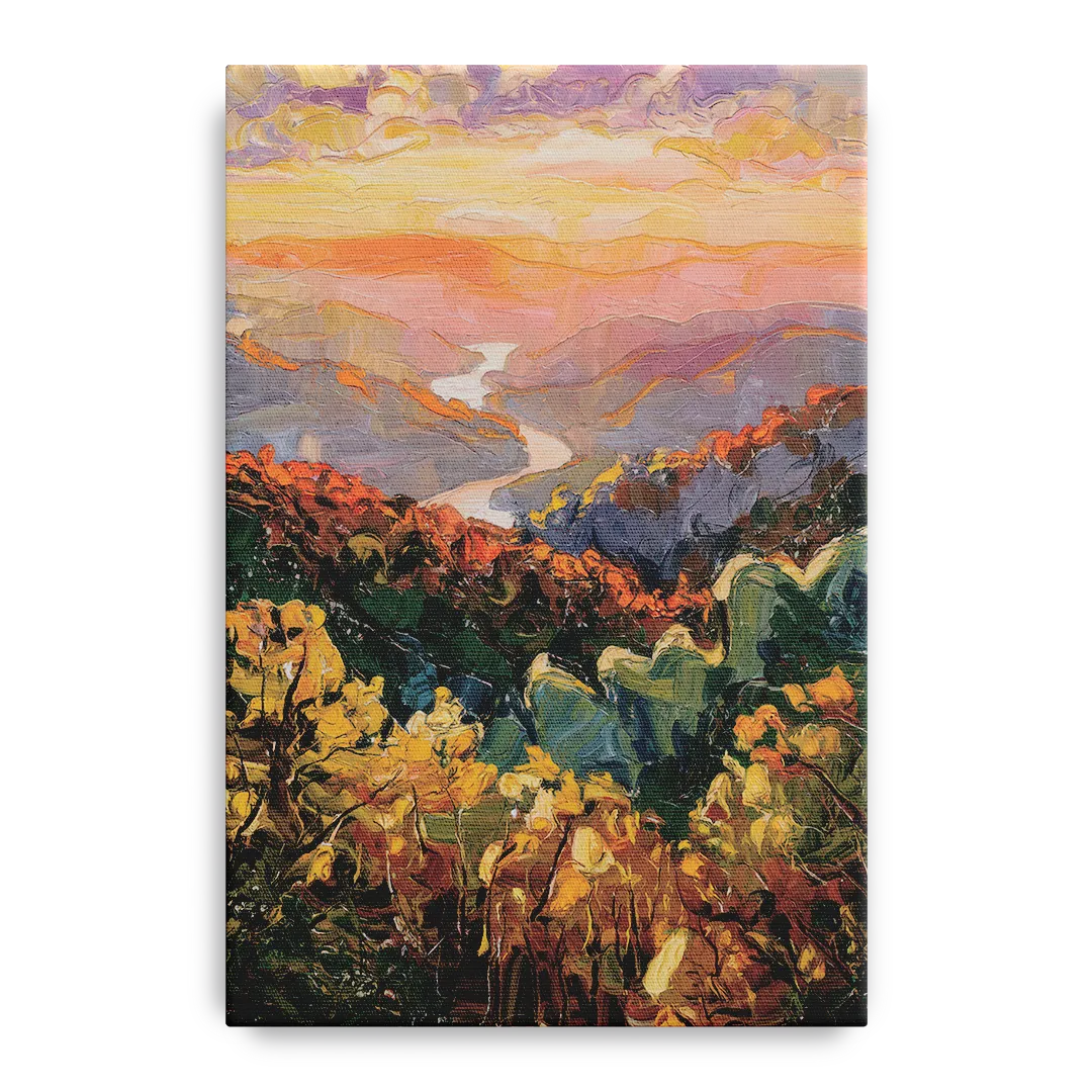 Gatlinburg Scenic Smoky Mountains Front - Canvas Wall Art