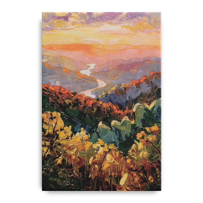 Gatlinburg Scenic Smoky Mountains Front - Canvas Wall Art