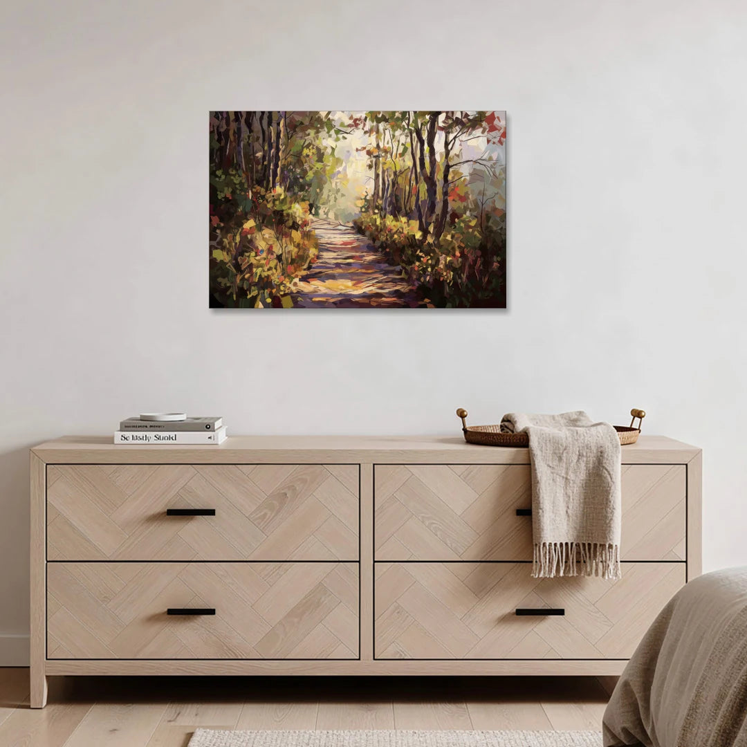 Gatlinburg Trail Through The Forest - Canvas Wall Art - Coffee Table - 36x24