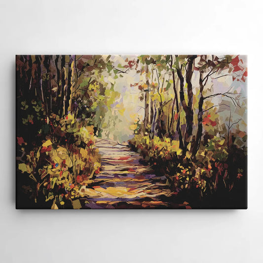 Gatlinburg Trail Through The Forest - Canvas Wall Art